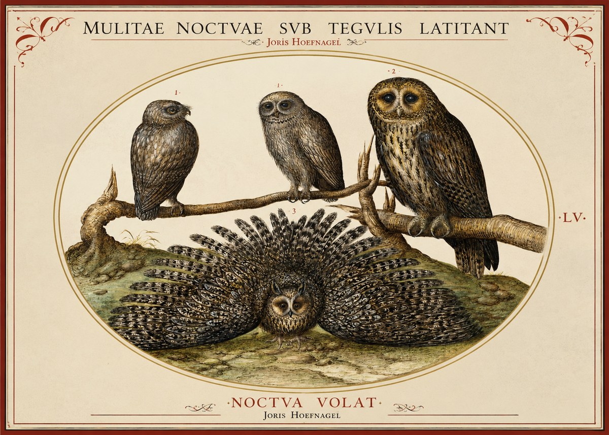Joris Hoefnagel Noctva Volat No2 - Plakat