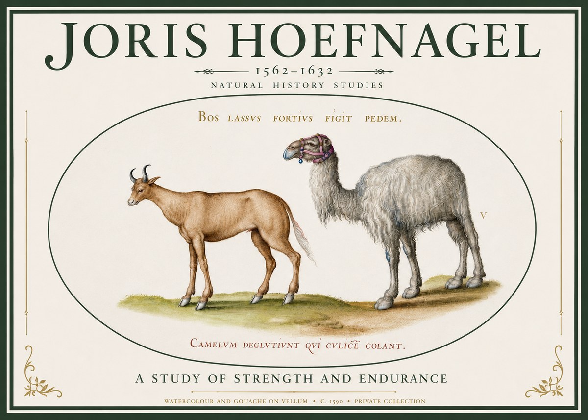 Joris Hoefnagel A Study of Strength and Endurance No3 - Plakat