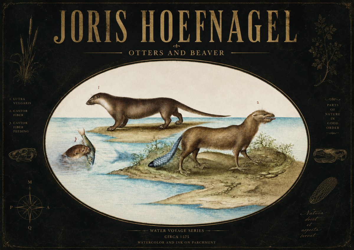 Joris Hoefnagel The Four-footed Creatures No4 - Plakat