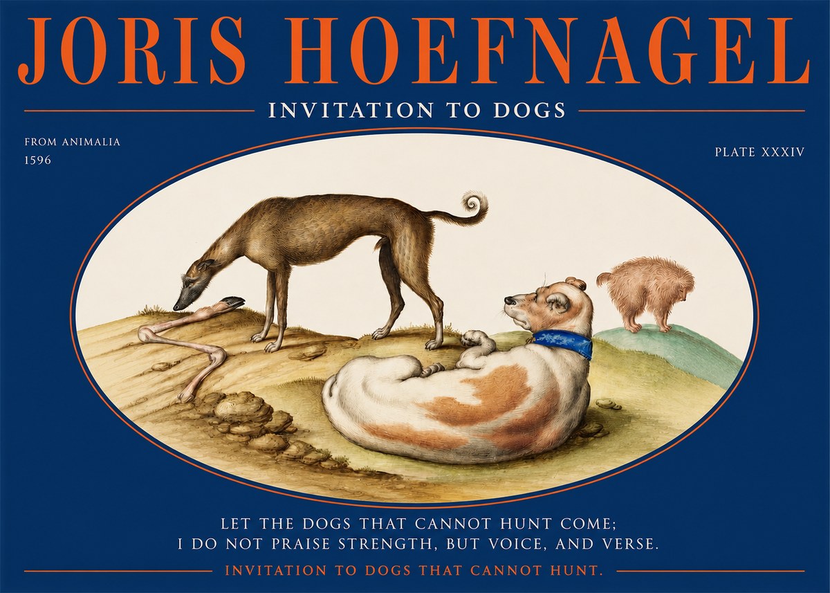 Joris Hoefnagel Invitation to Dogs No2 - Plakat