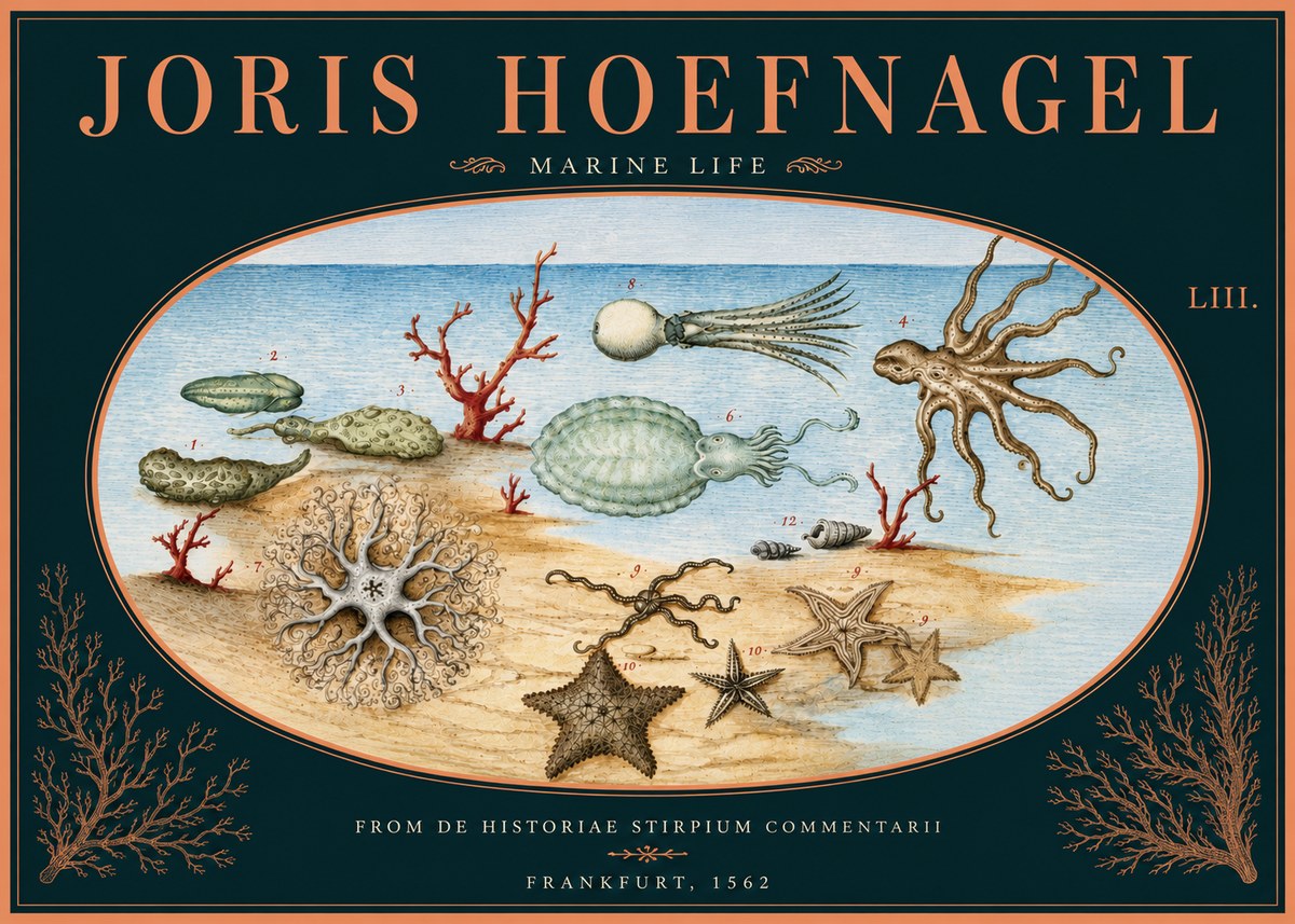 Joris Hoefnagel Marine Life No5 - Plakat