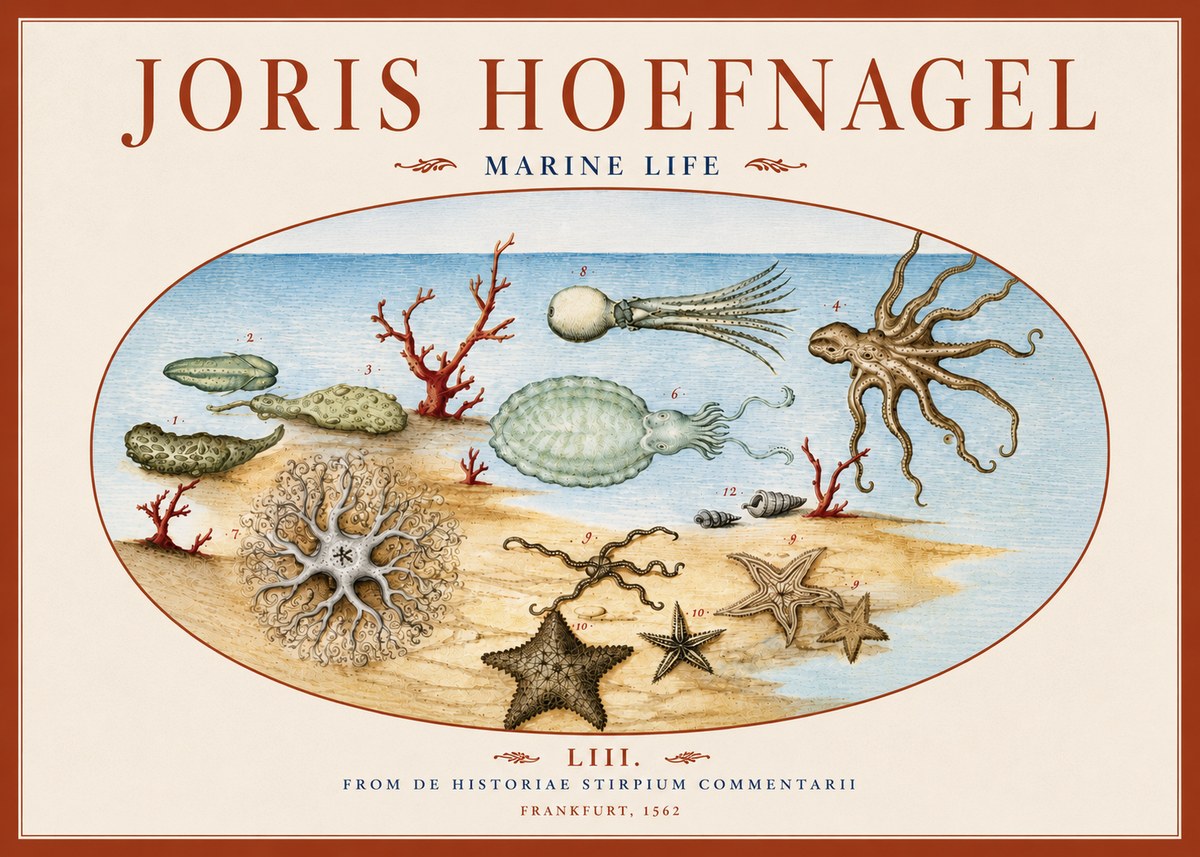 Joris Hoefnagel Marine Life No6 - Plakat