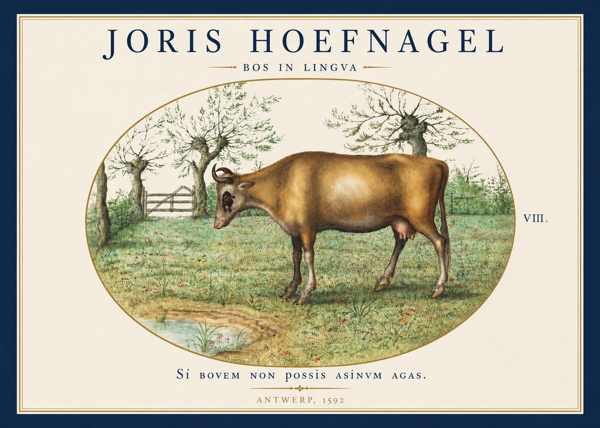 Joris Hoefnagel Bos in Lingva No4 - Plakat