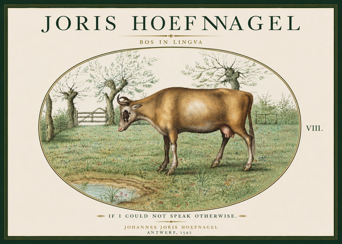 Joris Hoefnagel Bos in Lingva No6 - Plakat