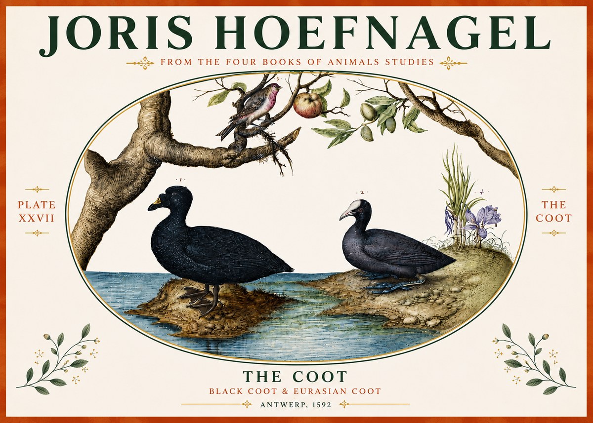 Joris Hoefnagel The Coot No5 - Plakat