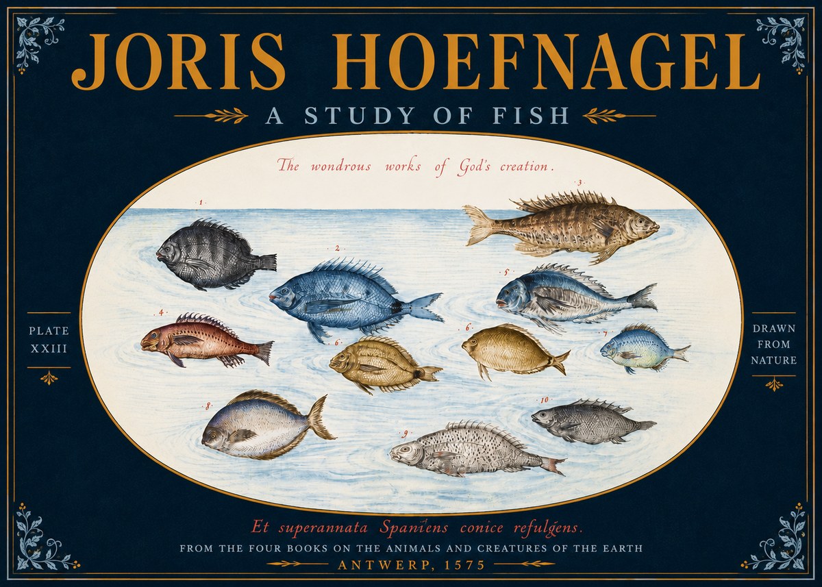 Joris Hoefnagel A Study of Fish No5 - Plakat