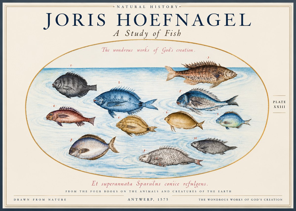 Joris Hoefnagel A Study of Fish No6 - Plakat