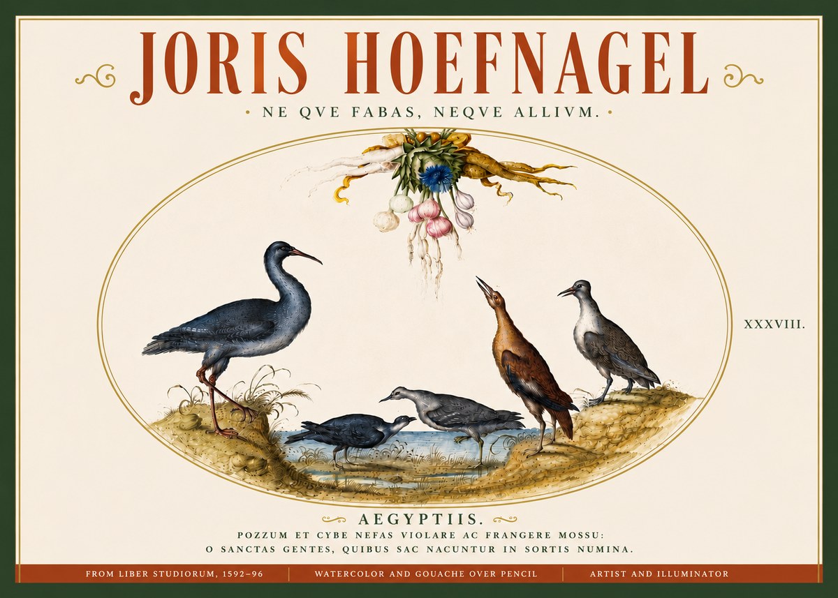 Joris Hoefnagel Aegyptiis. No6 - Plakat