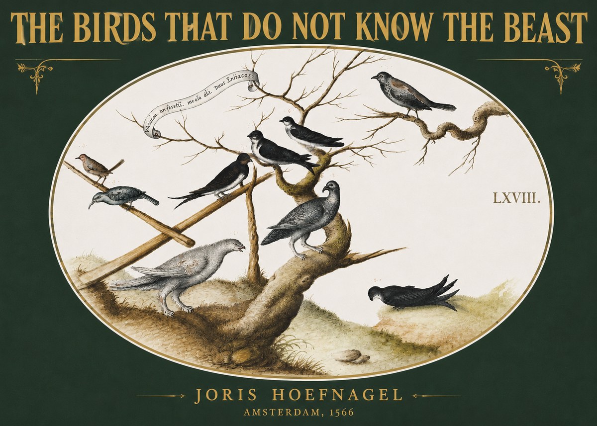 Joris Hoefnagel Birds Study No5 - Plakat