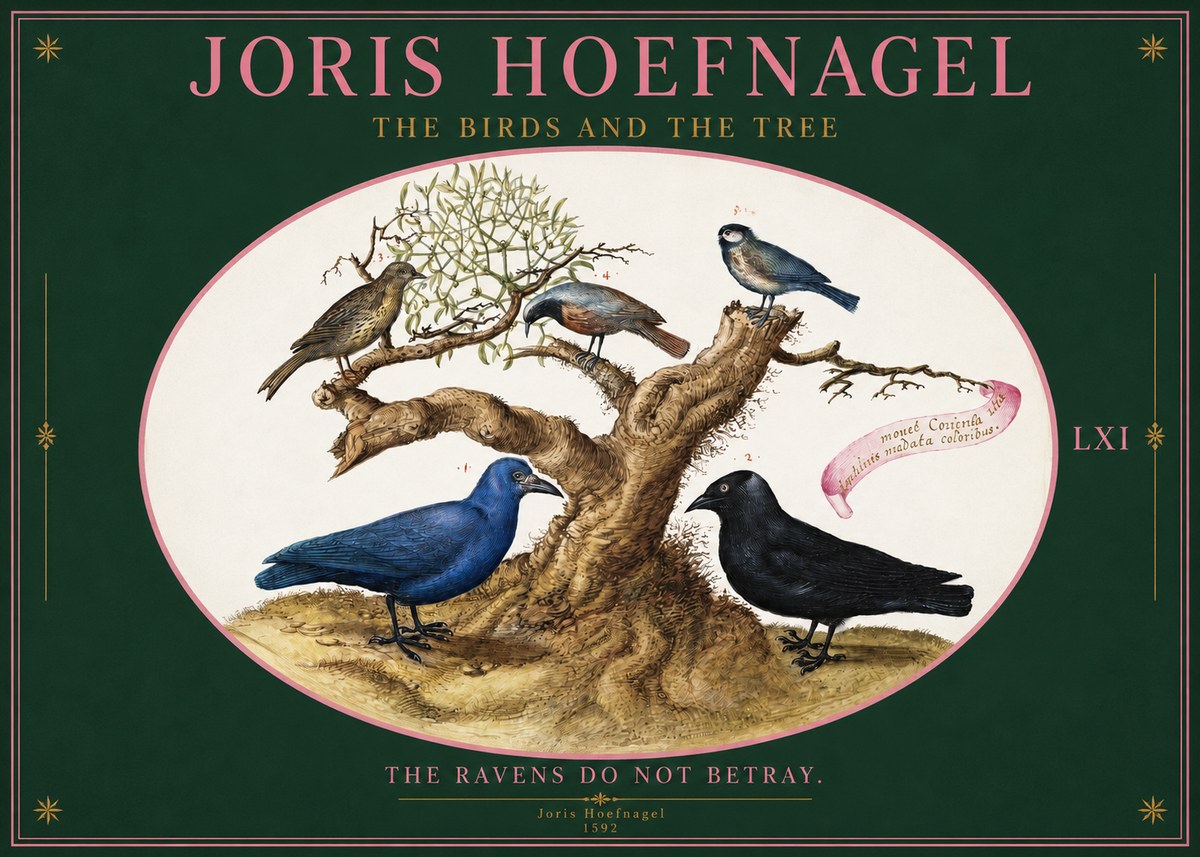 Joris Hoefnagel The Birds and the Tree No2 - Plakat