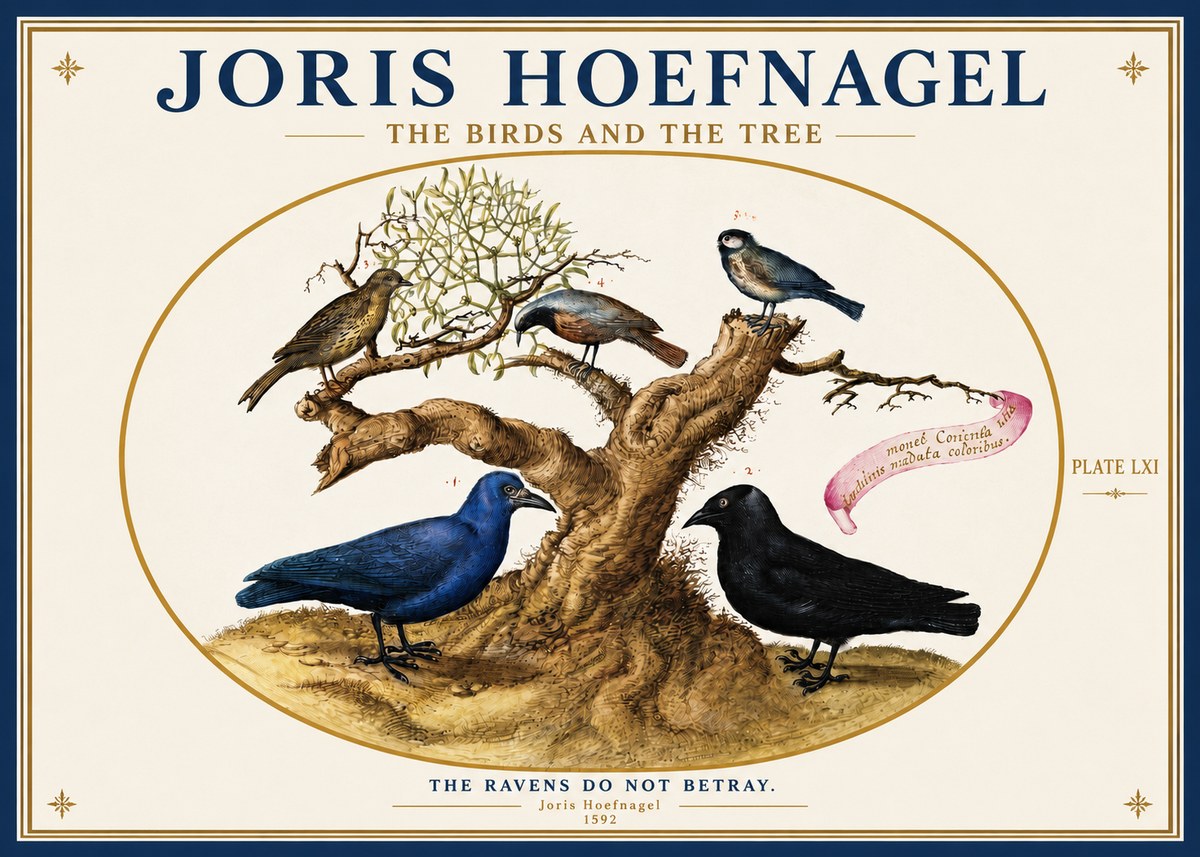 Joris Hoefnagel The Birds and the Tree No3 - Plakat