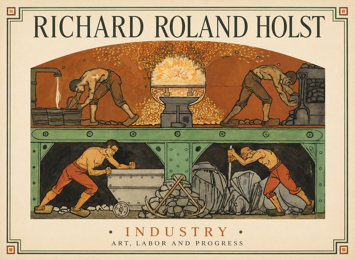 Richard Roland Holst Industry No1 - Plakat