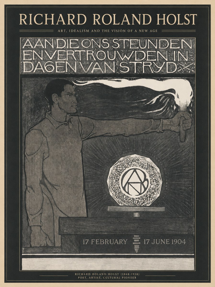 Richard Roland Holst Aan Die Ons Steunden En Vertrouwden in Dagen Van Stryd No1 - Plakat