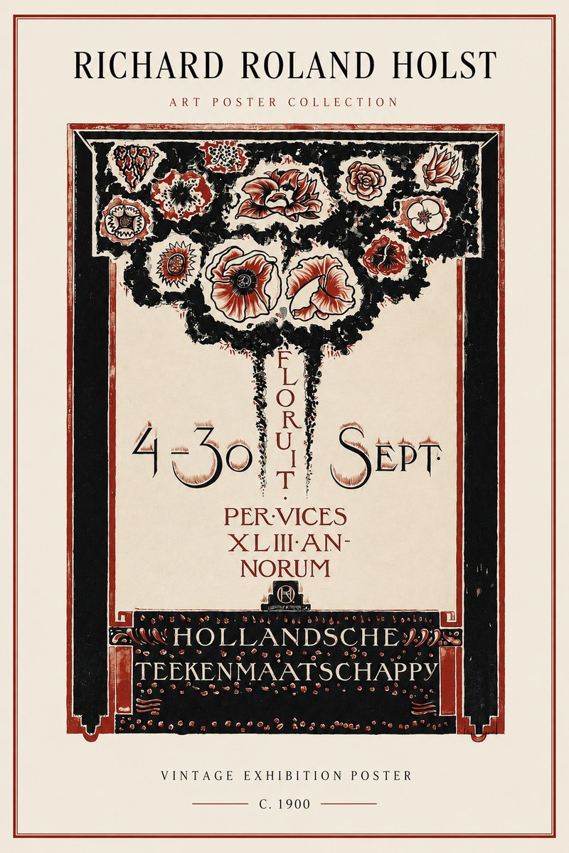 Richard Roland Holst Hollandsche Teekenmaatschappij No2 - Plakat