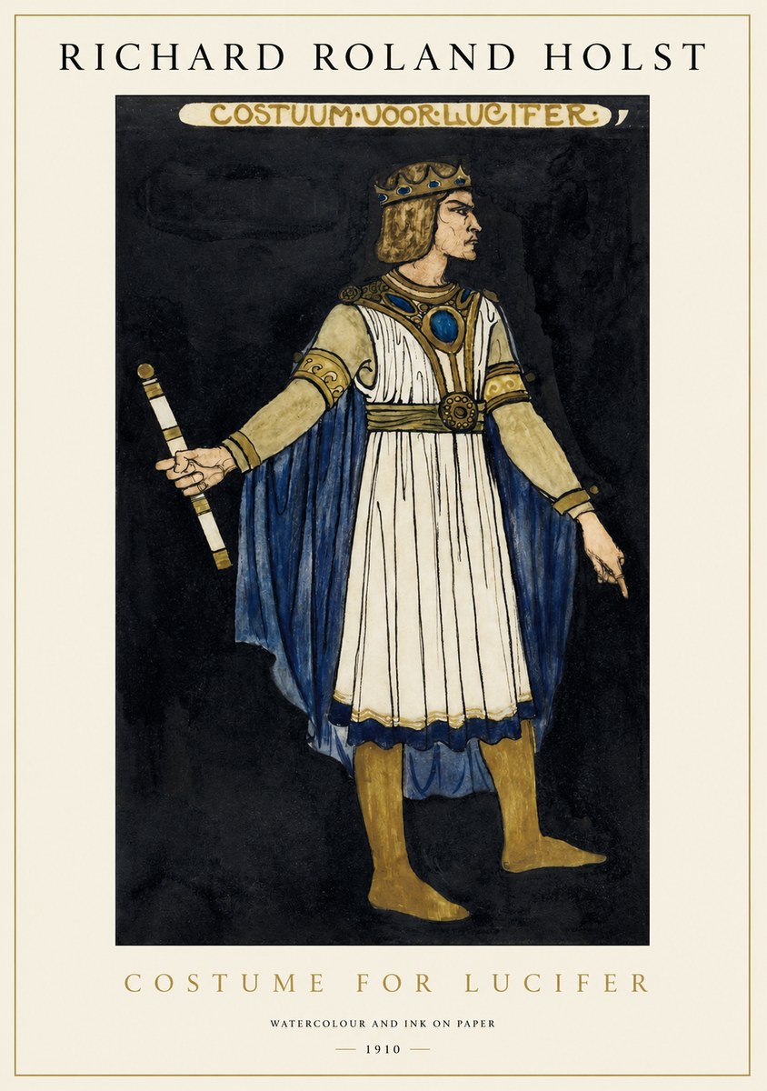 Richard Roland Holst Costume for Lucifer No1 - Plakat