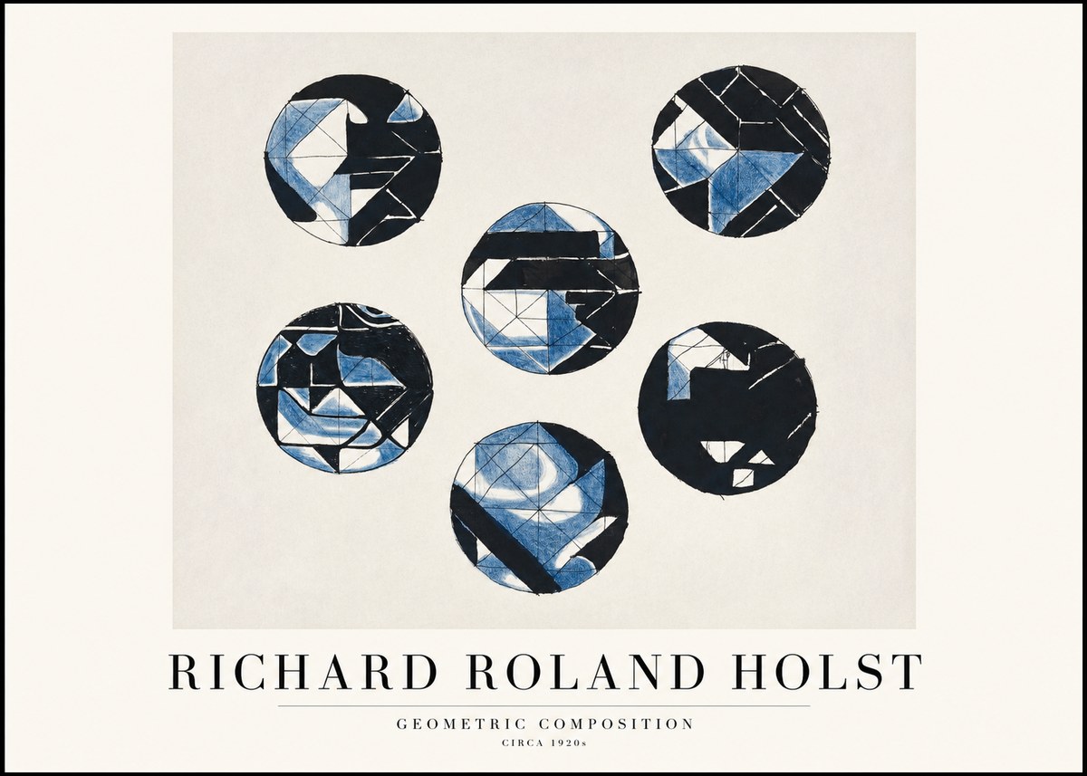 Richard Roland Holst Geometric Composition No1 - Plakat