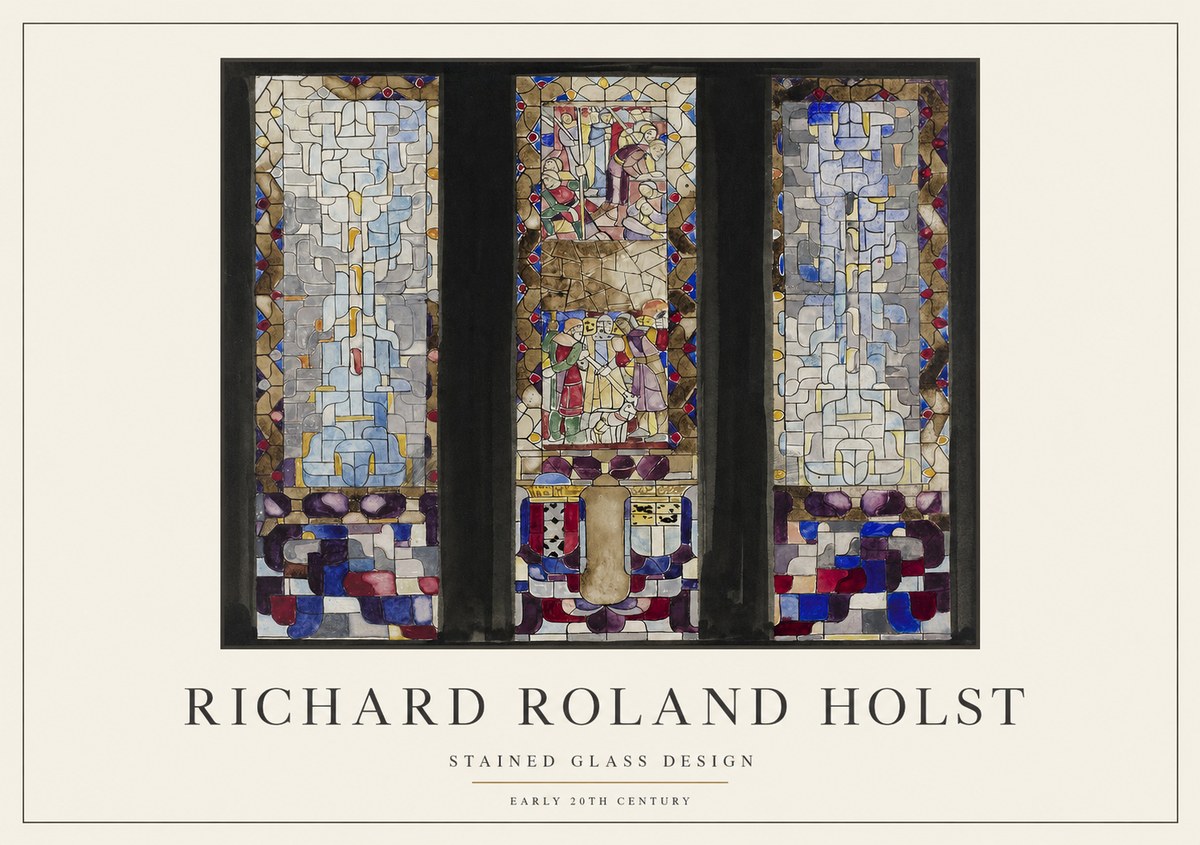 Richard Roland Holst Stained Glass Design No1 - Plakat
