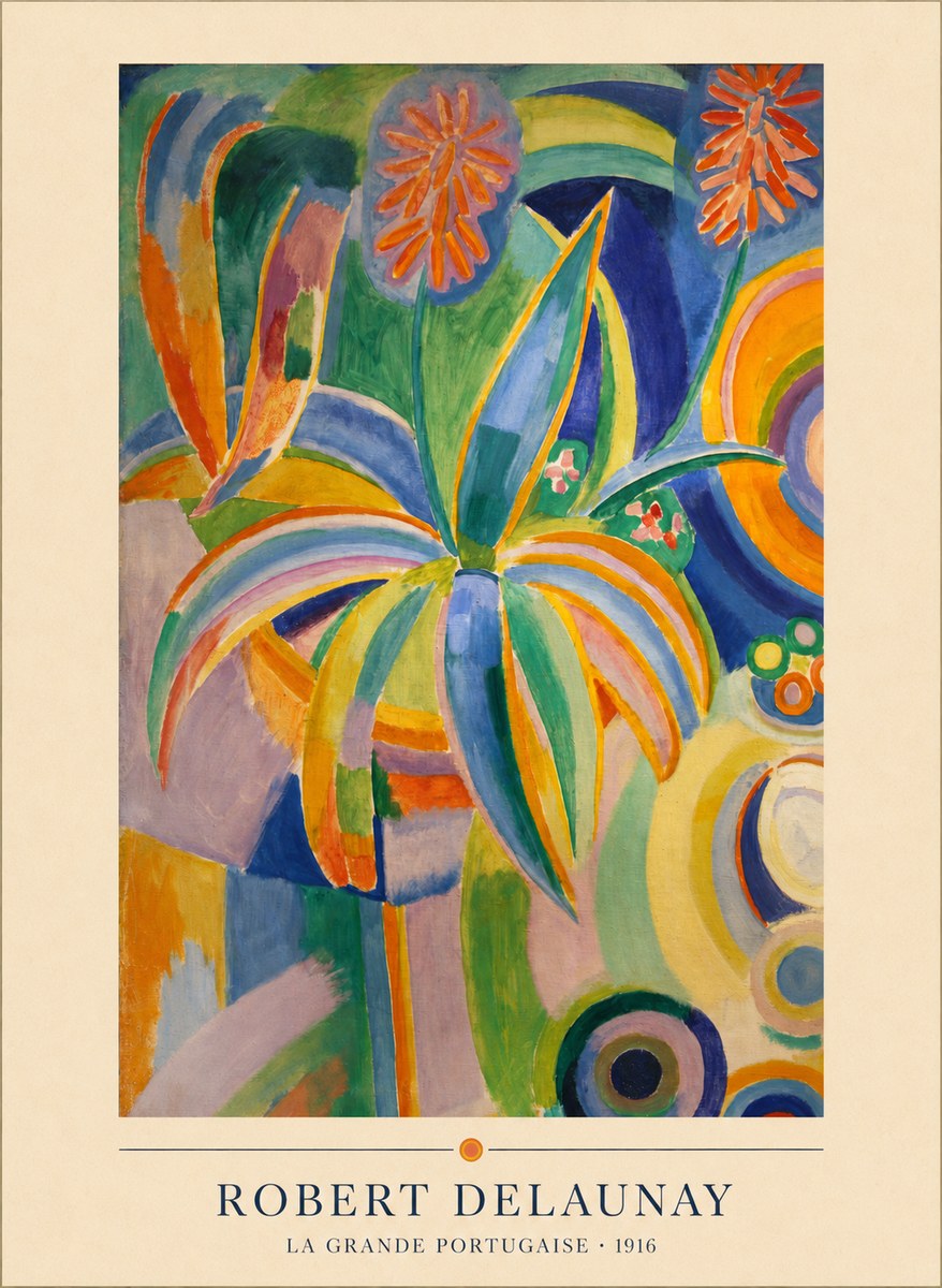 Robert Delaunay La Grande Portugaise I No4 - Plakat