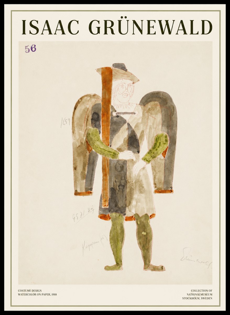 Isaac Grünewald Costume Design IV No1 - Plakat