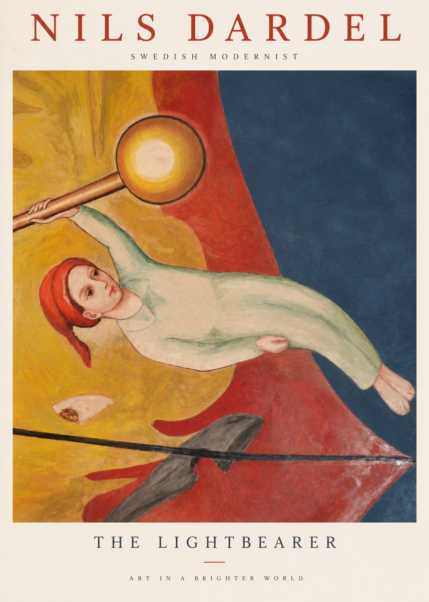 Nils Dardel The Lightbearer No1 - Plakat