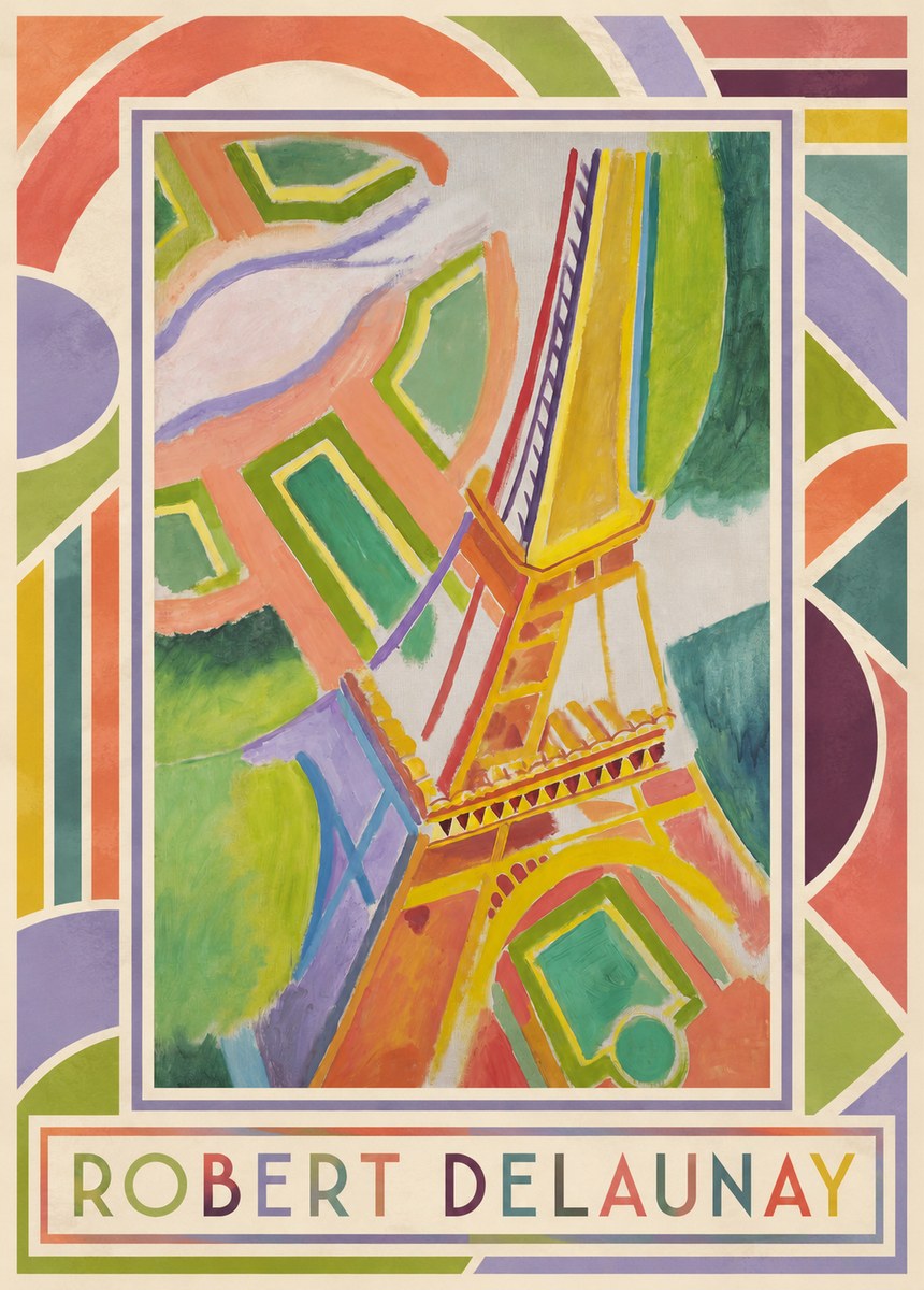 Robert Delaunay Tour Eiffel No1 - Plakat