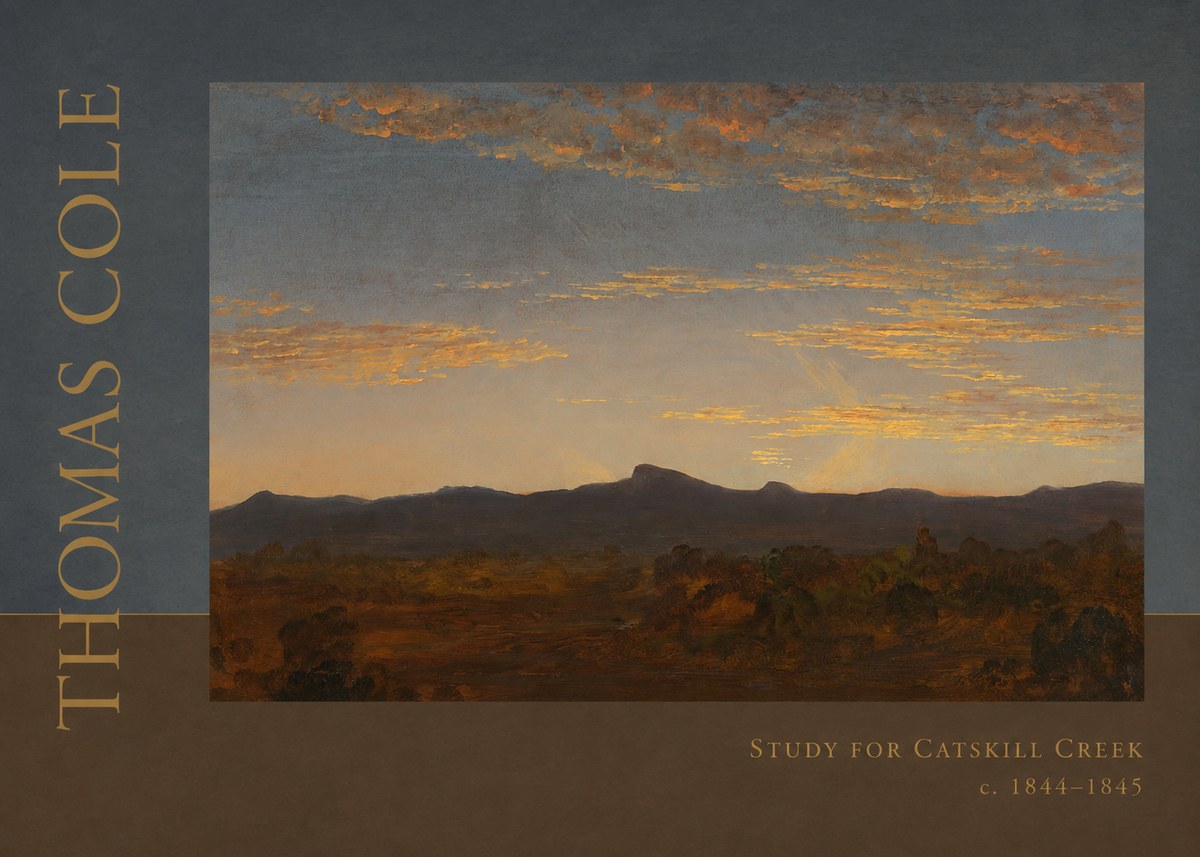 Thomas Cole Study for Catskill Creek I No6 - Plakat