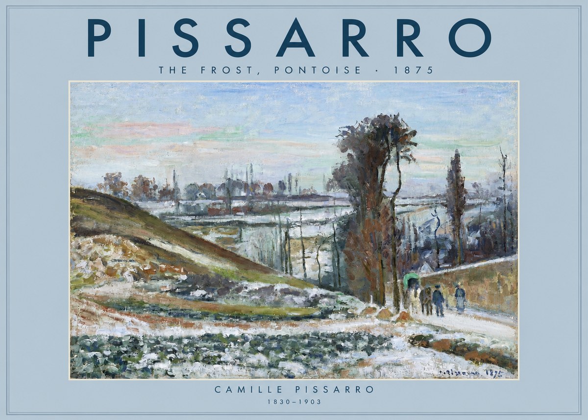 Pissarro The Frost, Pontoise No2 - Plakat