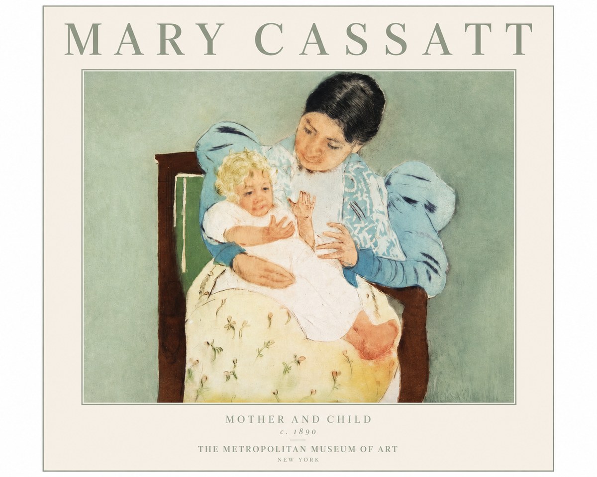 Mary Cassatt Mother and Child III No2 - Plakat
