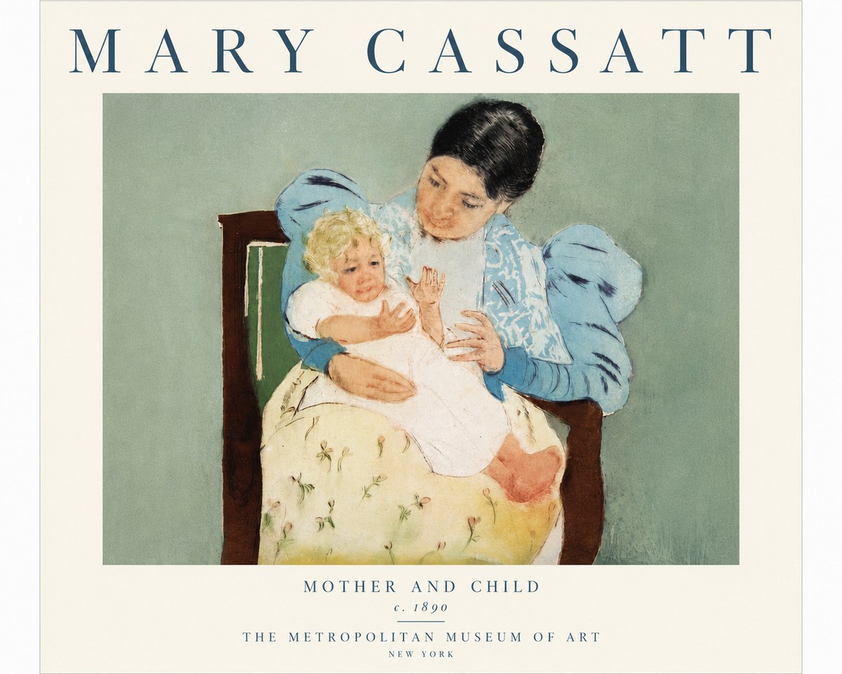 Mary Cassatt Mother and Child III No5 - Plakat