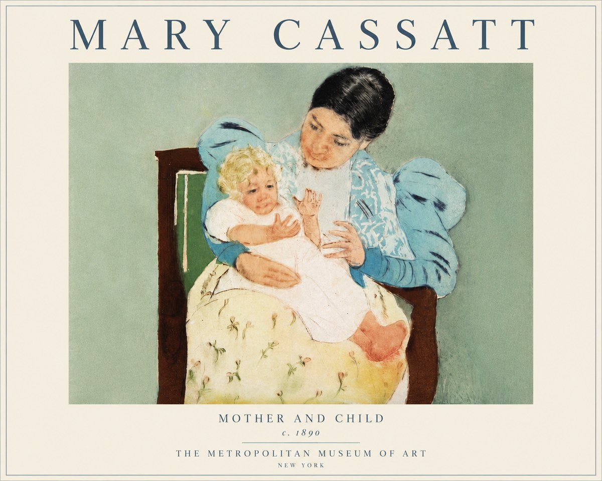 Mary Cassatt Mother and Child III No6 - Plakat