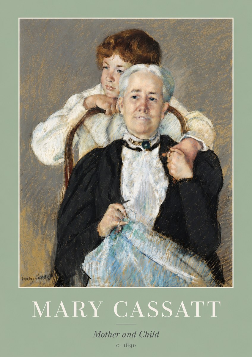 Mary Cassatt Mother and Child V No3 - Plakat