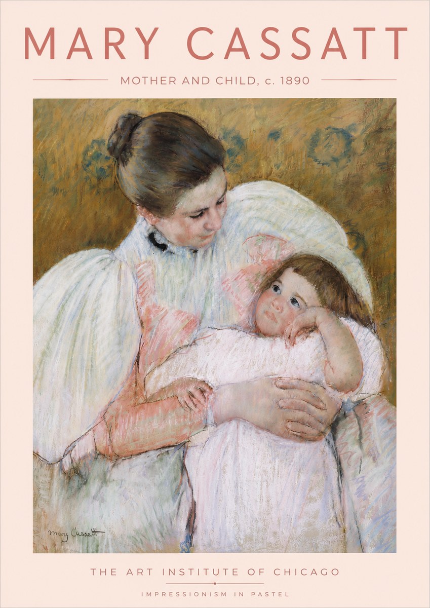 Mary Cassatt Mother and Child VI No6 - Plakat