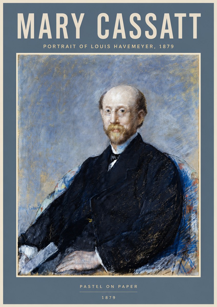 Mary Cassatt Portrait of Louis Havemeyer No4 - Plakat