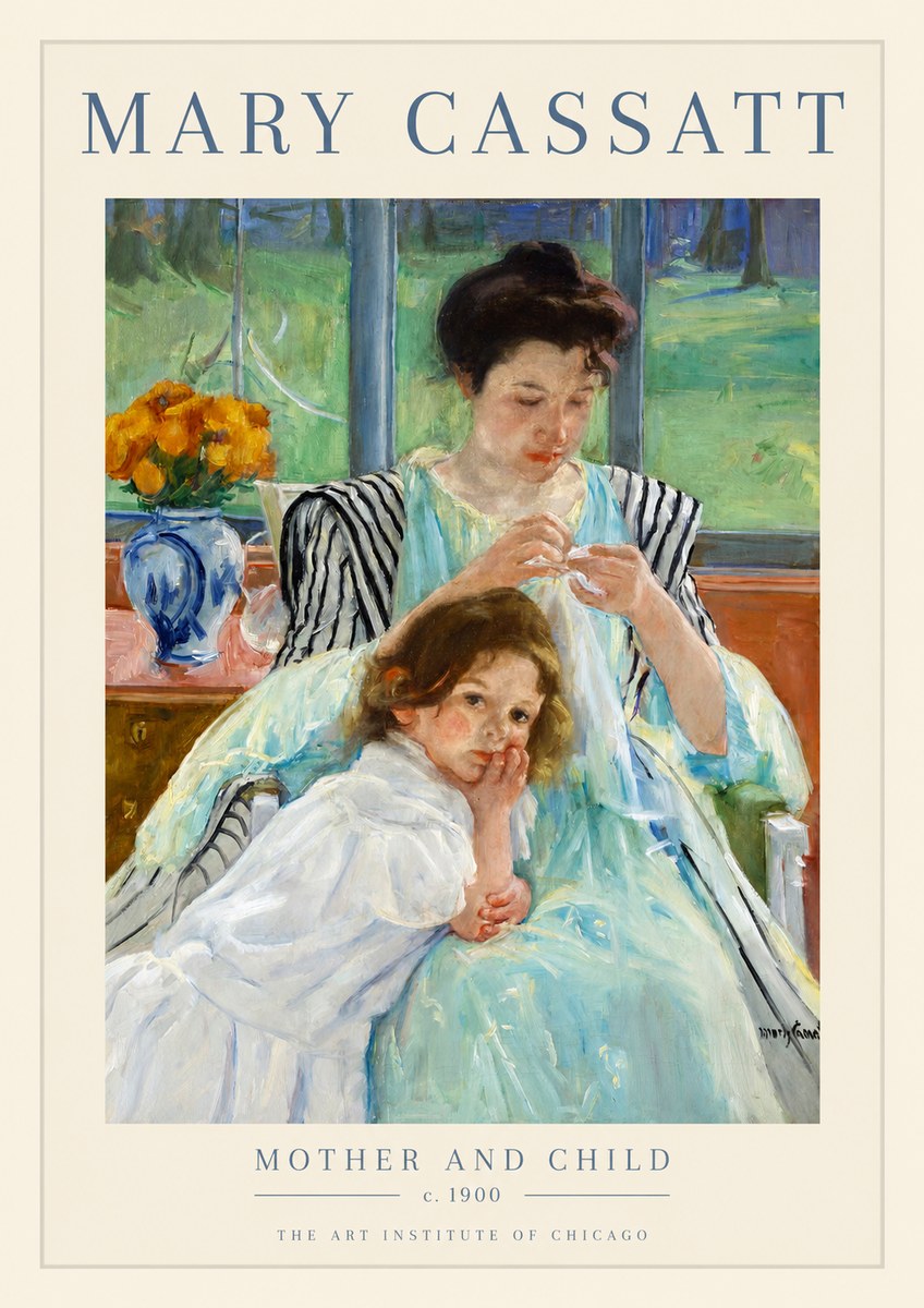 Mary Cassatt Mother and Child VII No1 - Plakat