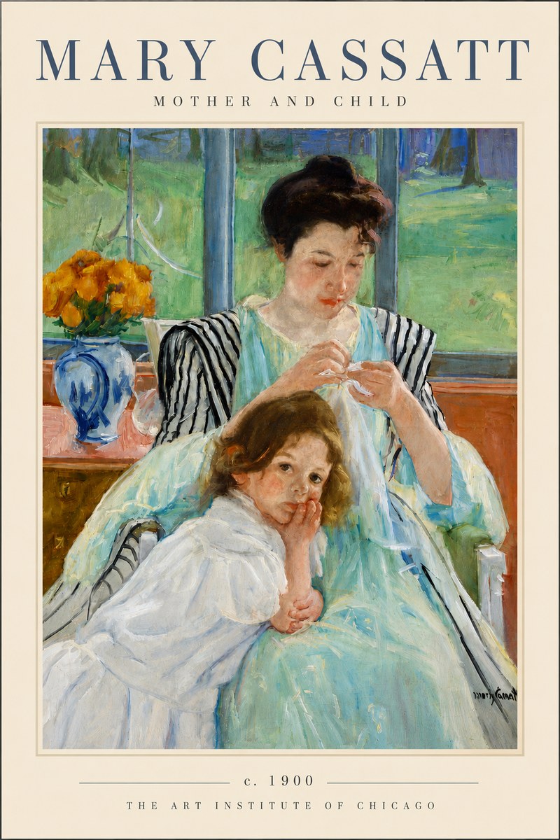 Mary Cassatt Mother and Child VII No4 - Plakat