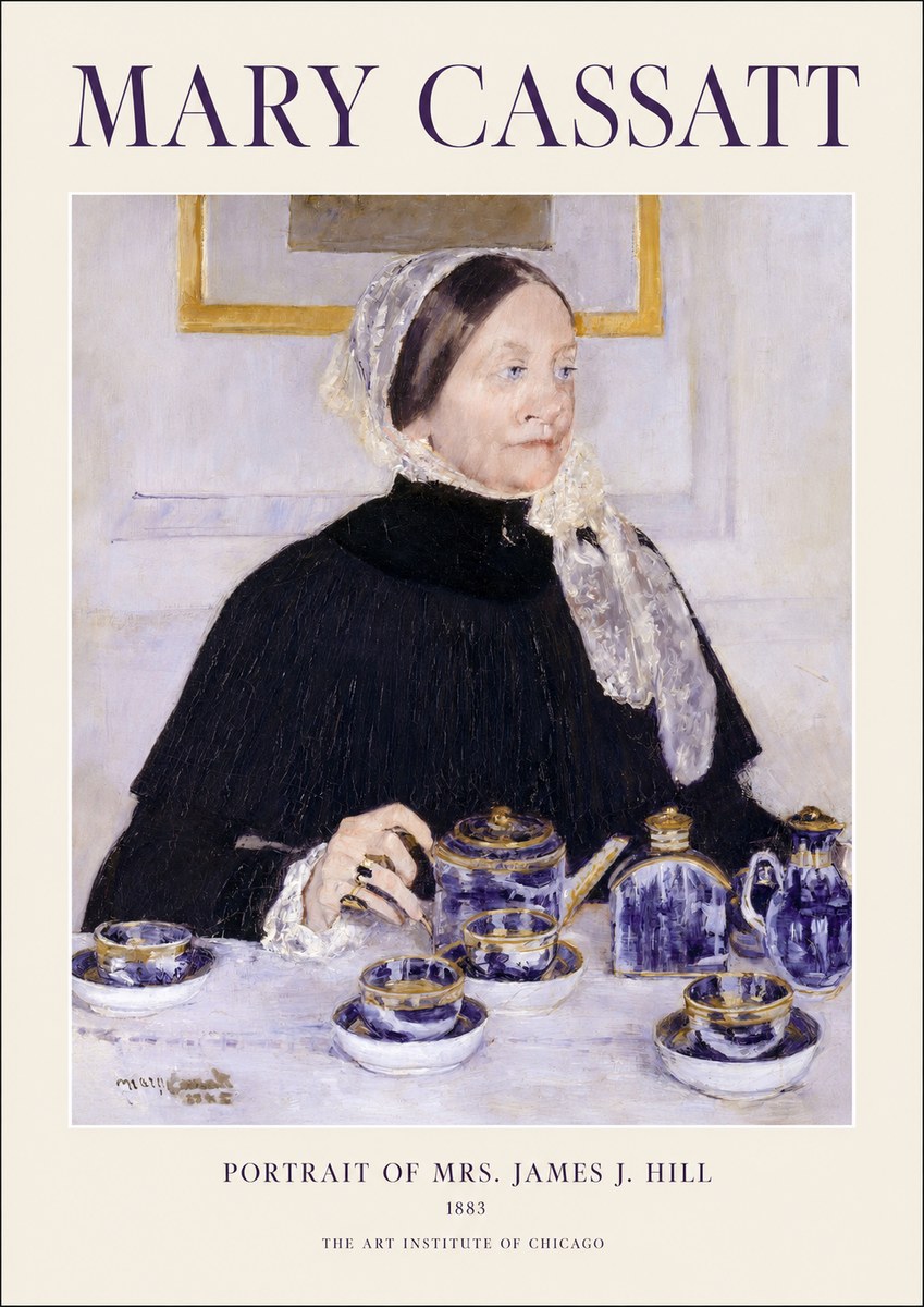 Mary Cassatt Portrait of Mrs. James J. Hill No1 - Plakat