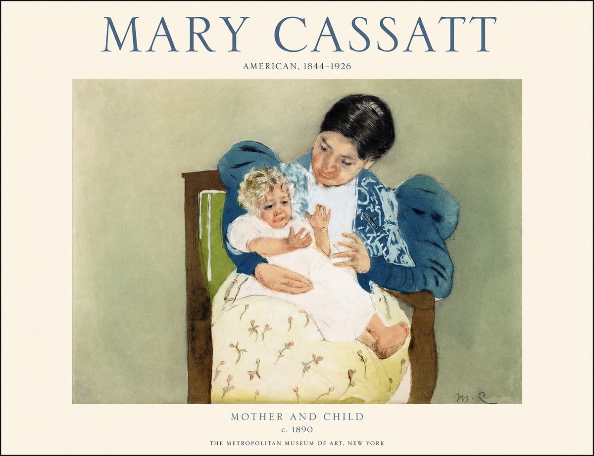 Mary Cassatt Mother and Child VIII No1 - Plakat
