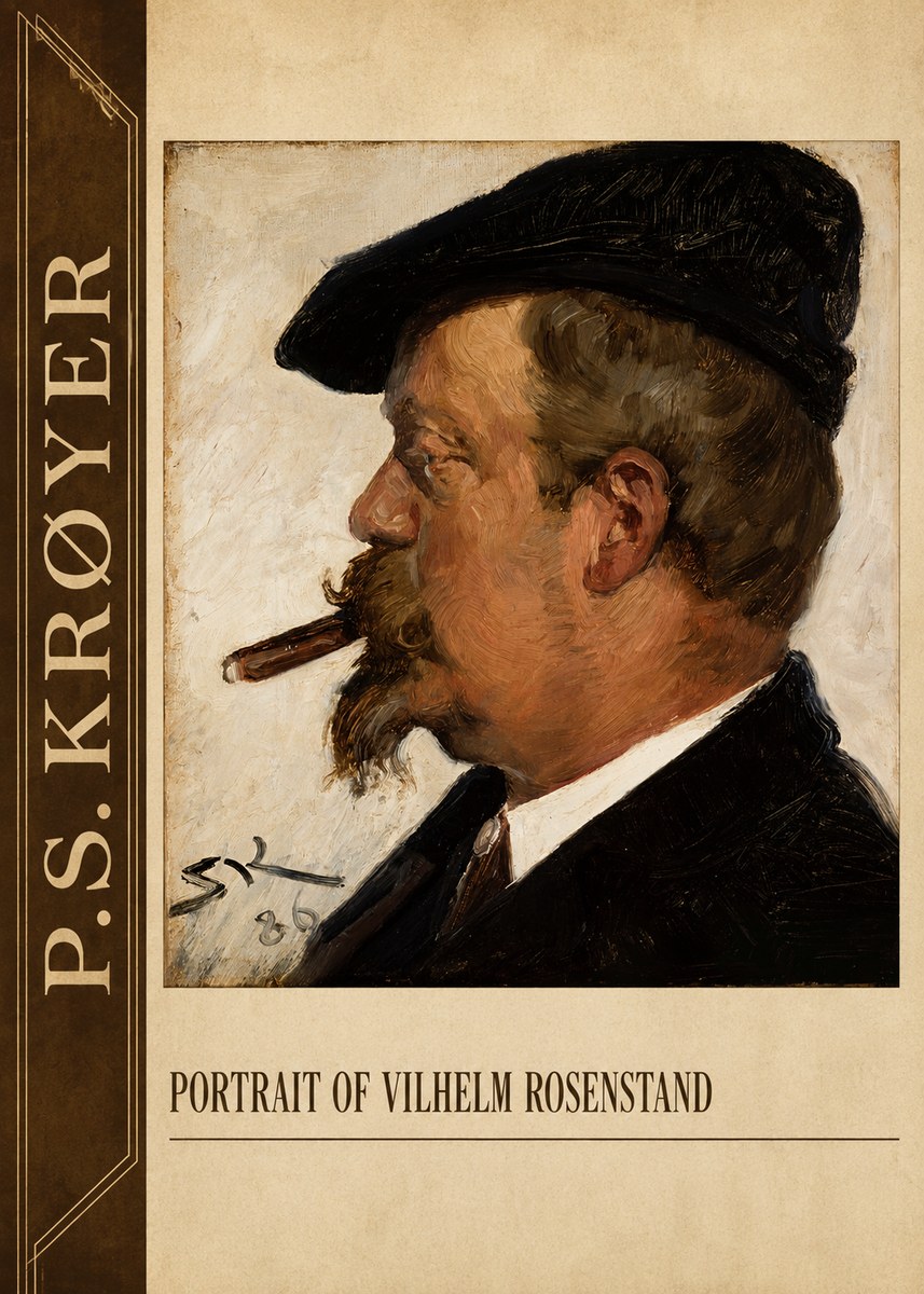 P.S. Krøyer Portrait of Vilhelm Rosenstand No2 - Plakat
