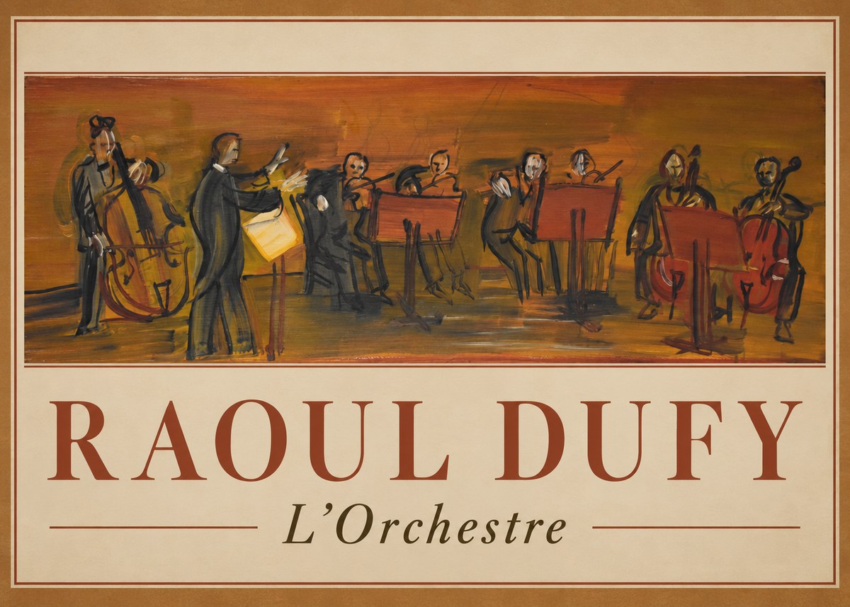 Raoul Dufy L'orchestre No1 - Plakat