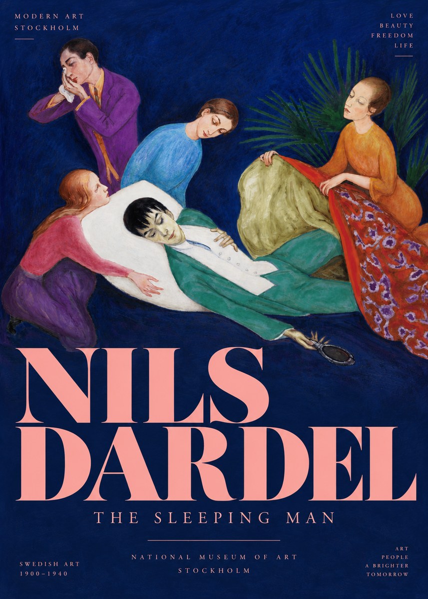Nils Dardel The Sleeping Man No4 - Plakat