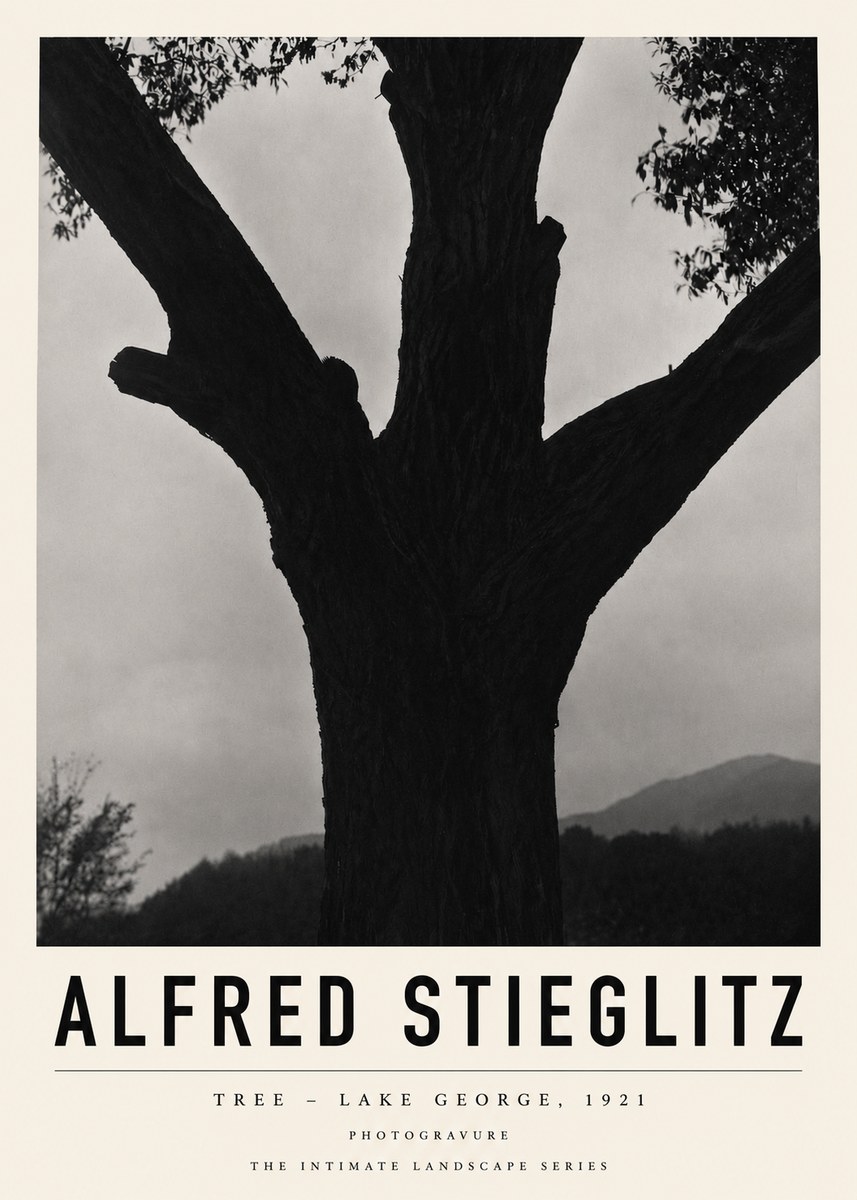 Alfred Stieglitz Tree - Lake George, 1921 No3 - Plakat