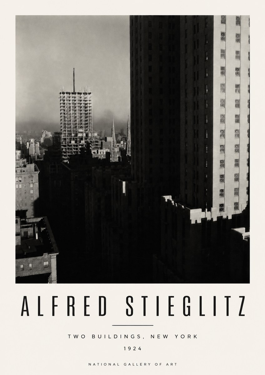 Alfred Stieglitz Two Buildings, New York No4 - Plakat