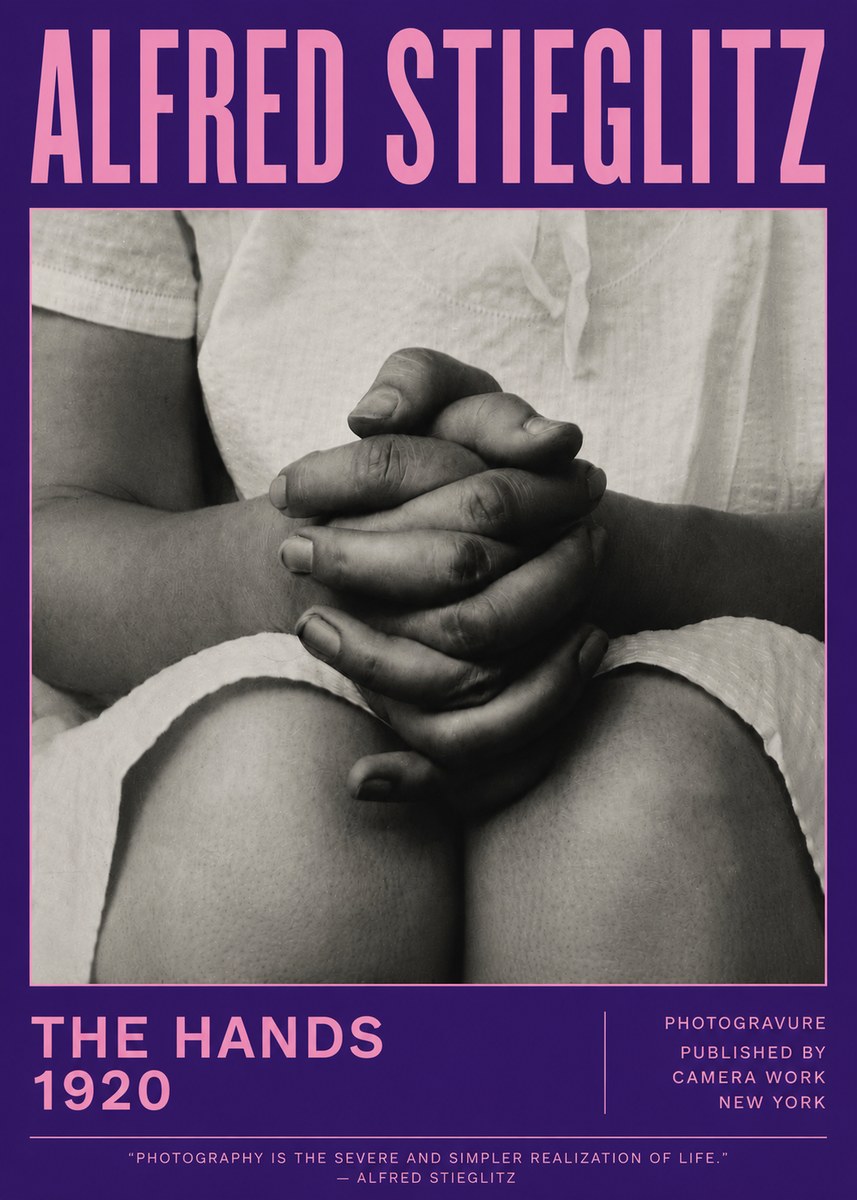 Alfred Stieglitz The Hands No6 - Plakat