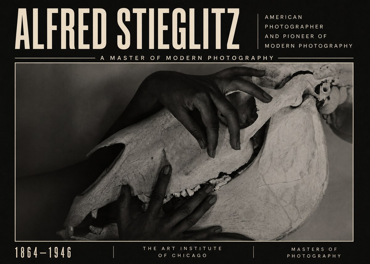 Alfred Stieglitz Georgia O'keeffe - Hands and Skull No5 - Plakat