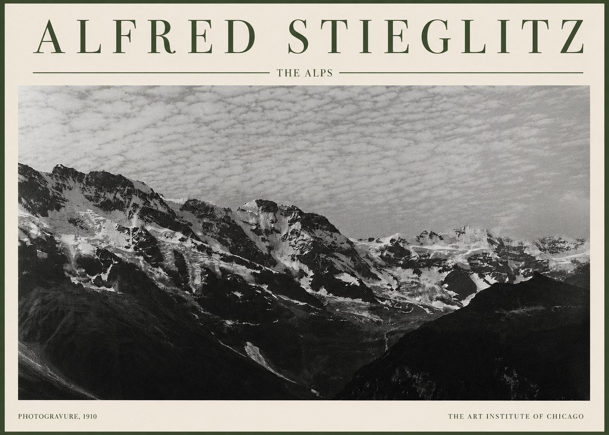 Alfred Stieglitz The Alps No3 - Plakat