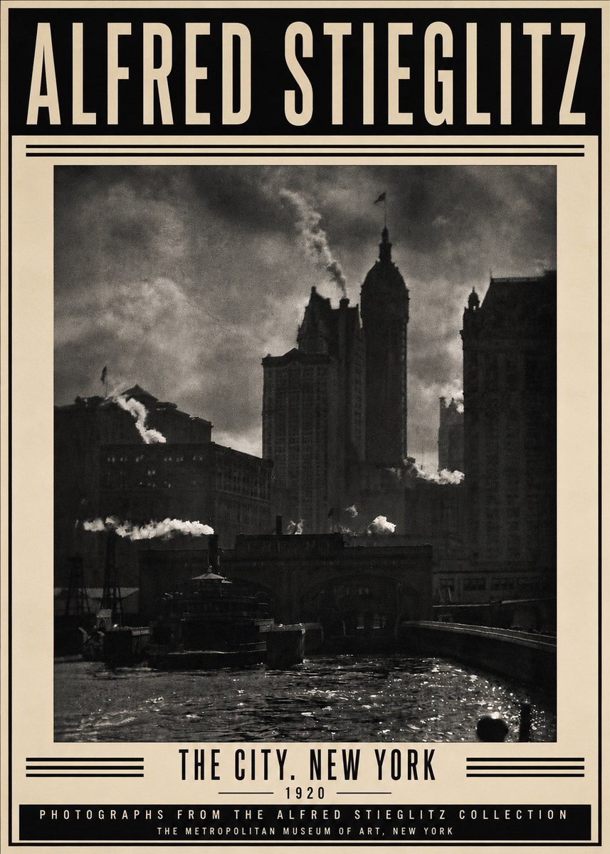 Alfred Stieglitz The City. New York No3 - Plakat