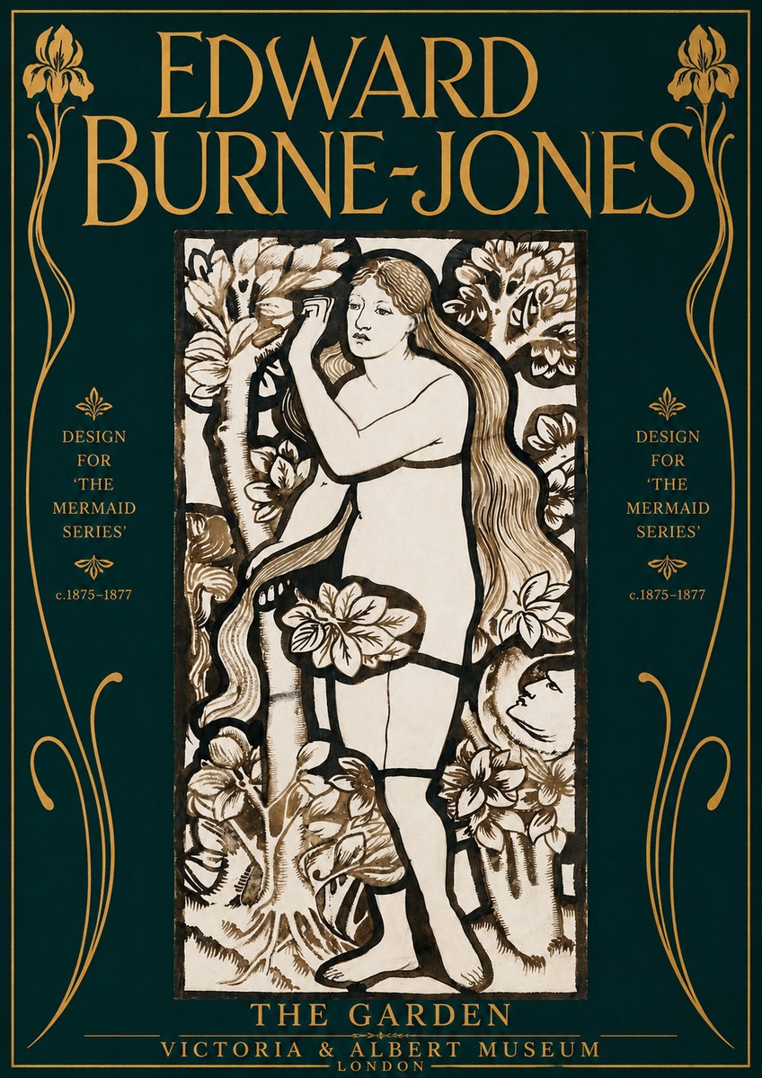 Edward Burne-Jones The Garden No4 - Plakat