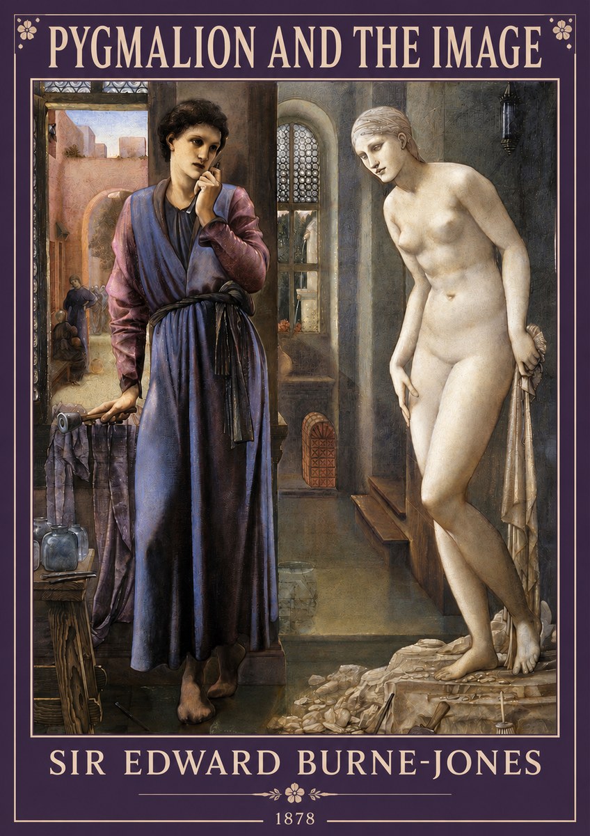 Edward Burne-Jones Pygmalion and the Image No4 - Plakat