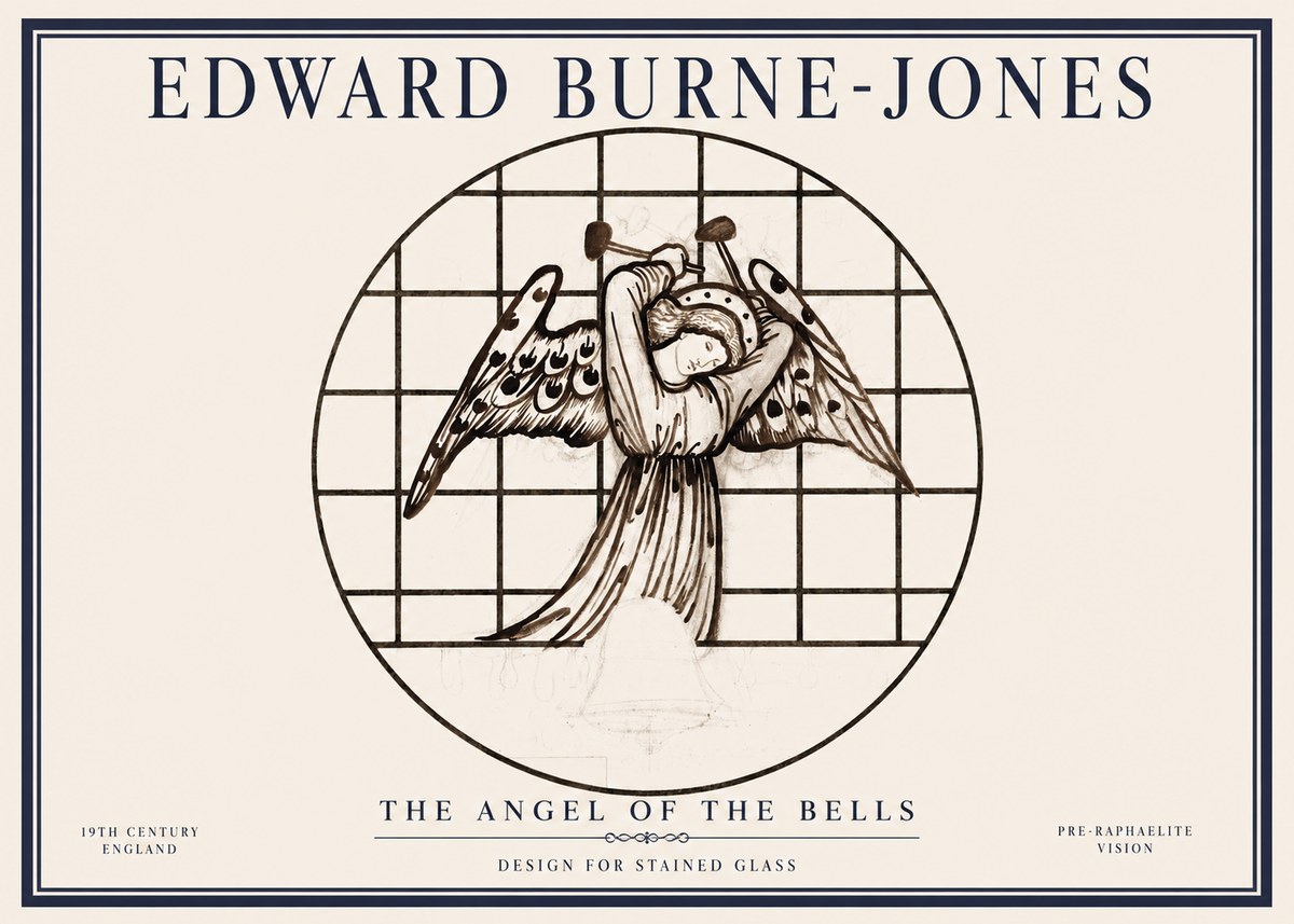 Edward Burne-Jones The Angel of the Bells No1 - Plakat