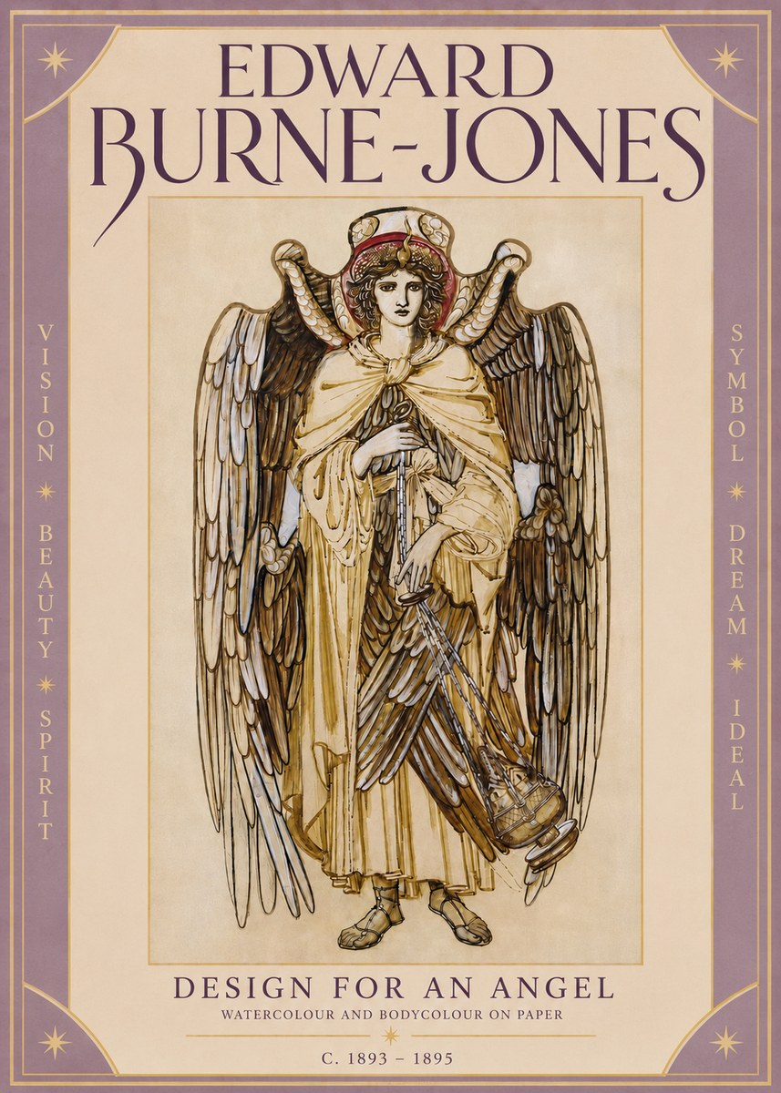 Edward Burne-Jones Design for an Angel No3 - Plakat